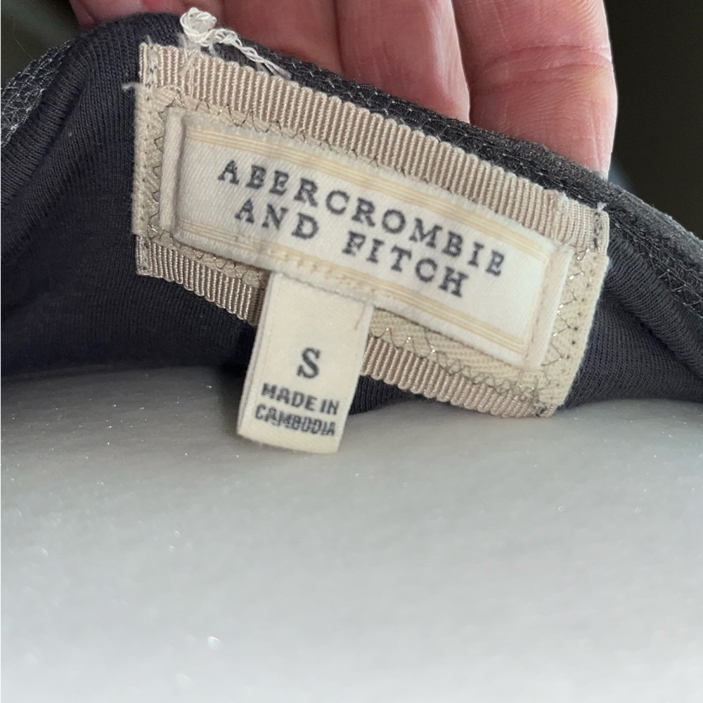 Vintage Y2K Abercrombie & Fitch 2000s Lace Trim Cami Tank Top - Picture 6 of 6